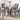 5 Piece Counter Height Gray Wood Round Glass Dining Set ASY Furniture Houston TX