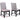 6 Piece Pelham 18" Leaf Dining Set w/ Bench (4 Chairs+ Table+ Bench) ASY Furniture Houston TX