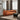Boucle modern sofa in burnt orange boucle upholstery 