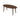 Ada Mid Century Modern Style Solid Wood Walnut Oval Dining Table ASY Furniture  Houston TX