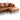 Blake L-Shaped Cognac Vegan Leather Sectional Sofa Right Facing