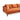 Blake L-Shaped Burnt Orange Velvet Sectional Sofa Right Facing