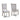 Amara 5 Piece Drift Wood Round Dining Table Set ASY Furniture Houston TX
