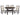 Asher 5pc Set (TB+4S) Black ASY Furniture Houston TX