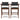 Athena Counter Chair In Black Vegan Leather ASY Furniture Houston TX