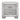 Aveline Night Stand Metallic,Silver ASY Furniture Houston TX