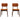Burnt Orange Velvet Solid Back Side Chair (Set Of 2) ASY Furniture Houston TX