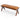 Chad Mid Century Modern Tan Leather Bench ASY Furniture Houston TX