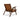 David Genuine Leather Teak Lounge Chair ASY Furniture Houston TX