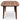 Denis Walnut End Table ASY Furniture Houston TX