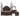 Deryn Park 4pc set (QB+NS+DR+MR) Metallic Accent - Traditional,Cherry ASY Furniture Houston TX