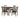 Hazel Charcoal Brown 5 Piece Dinette Set ASY Furniture Houston TX
