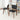 Kelsey Black Leather Dining Chair (Set Of 2) ASY Furniture Houston TX