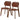Kelsey Brown Leather Dining Chair (Set Of 2) ASY Furniture Houston TX