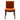 Laura  Burnt Orange Velvet Solid Wood Dining Chair (Set Of 2) ASY Furniture  Houston TX