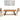 Marley Genuine Leather Bench In Tan ASY Furniture Houston TX
