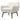 Panom White Boucle Lounge Chair ASY Furniture Houston TX