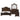 Royal Highlands Faux leather 4pc Set (QB+NS+DR+MR) Cherry ASY Furniture Houston TX
