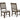 Tarin Wood 6 Piece Dining Table Set with Bench ( 4 Chairs + Bench + Table) ASY Furniture Houston TX