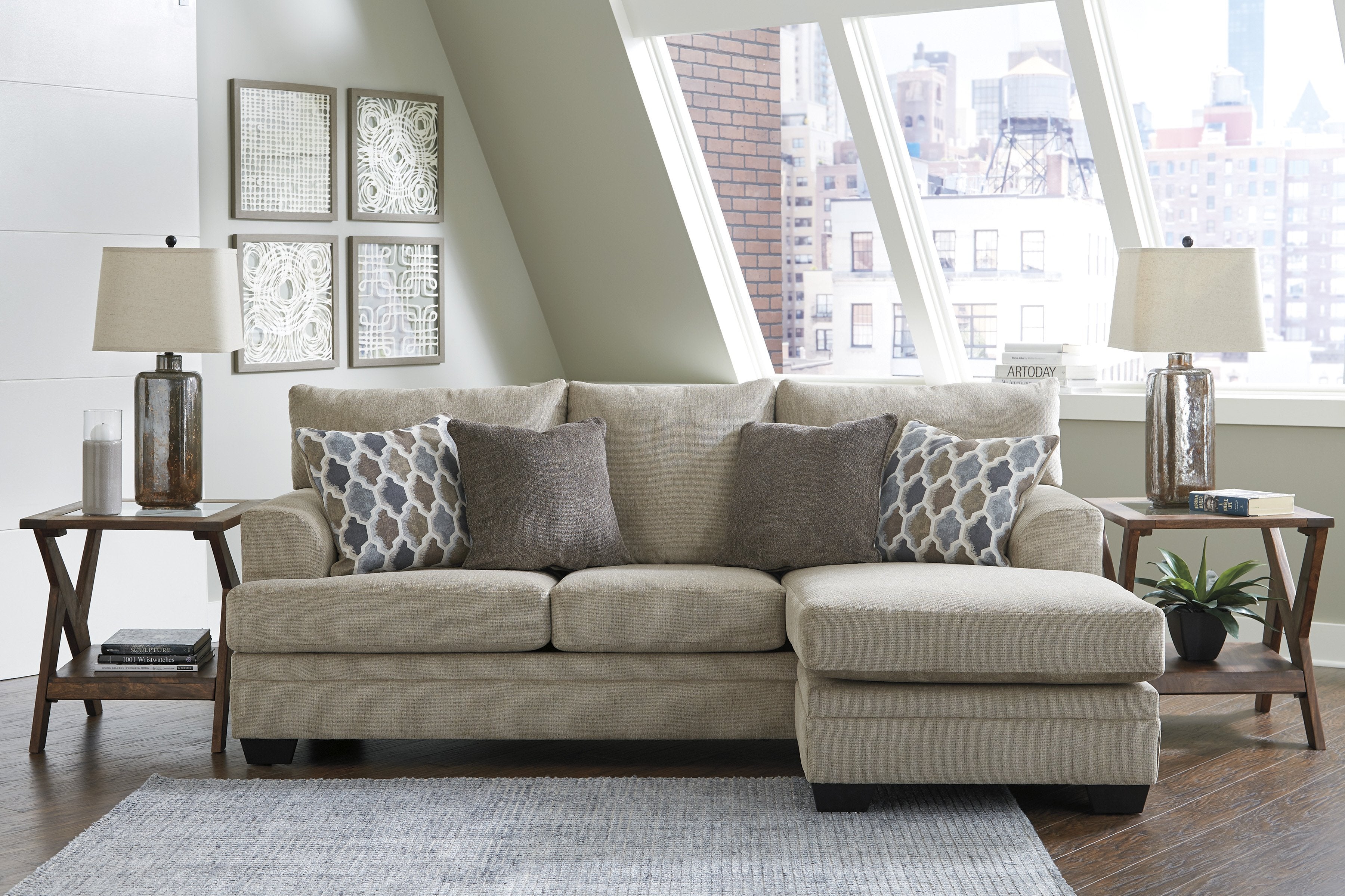 Dorsten Sofa Chaise 92 In Sisal ASY Furniture