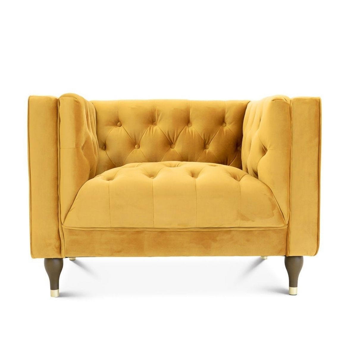 Houston Modern Lounge Chair (Gold Velvet) ASY Furniture