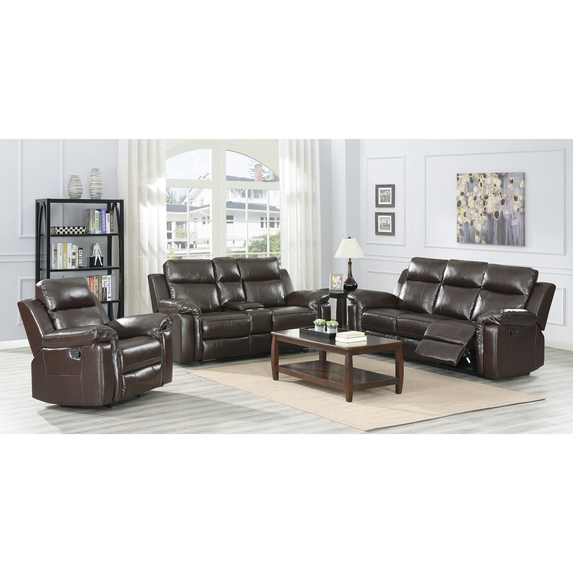 Jamestown Motion Rocker Recliner Phoenix Brown ASY Furniture