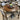 dining table set with 4 chairs and table brown