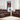 A full view of the Rosewood leather power reclining sofa set in a modern living room with a light-colored rug, showcasing the plush two-tone brown leather upholstery and reclining features.