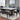 Tanner Faux Marble 6 Piece Dining Set with Faux Leather Chairs
