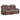 A luxurious brown leather reclining loveseat with diamond stitching and a center console for added convenience, providing both comfort and functionality for relaxation.
