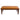 Arden Tan Leather Bench With Buttons