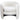 Avalon White Boucle Lounge Chair