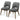 Blaken Dark Grey Fabric Dining Chair (Set Of 2)