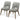 Blaken Light Grey Fabric Dining Chair (Set Of 2)
