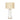 Cascade Glass Lamp Golden Base Off White Glass Table Lamp