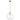 Gleam Single Light Pendant Lamp With Clear Globe Glass - Satin Brass
