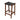James Mid-Century Modern Genuine Black Leather 24.5" Counter Stool