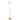 Stellar Wood Rattan Tube , Gold Brass Metal and White Linen Shade Floor Lamp