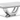 Adabella U-Base Rectangle Coffee Table White And Chrome ASY Furniture  Houston TX