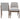 Caldwell Dining Chair Set of 2 - Light Grey Boucle