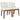Ellis Dining Chair Set of 2 - Beige Linen