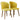 Parsons Dining Chair Set of 2 - Gold Velvet