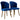 Parsons Dining Chair Set of 2 - Navy Blue Velvet