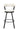 Appert Faux leather Swivel Pub Height Chair, White White,Gray ASY Furniture  Houston TX