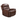 A side view of the power reclining chair, highlighting the ergonomically designed backrest and reclining functionality with a focus on the leather finish and sleek profile.