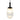 Giza Pendant Lamp - Black and Clear