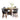 Bayshore  5pc Set (TB+4S) Oak,Brown ASY Furniture  Houston TX