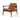 Brandon  Solid Dark Tan Leather Lounge Chair ASY Furniture  Houston TX