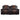 Briscoe Faux leather DOUBLE GLIDER RECLINING LOVE SEAT WITH CENTER CONSOLE Brown ASY Furniture  Houston TX
