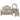 Catalonia  4pc Set (QB+NS+DR+MR) Gold/Silver/Champagne ASY Furniture  Houston TX